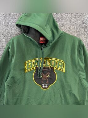 Baylor Bears Pullover Hoodie Sweater Men’s Small Green Cover One Apparel NCAA